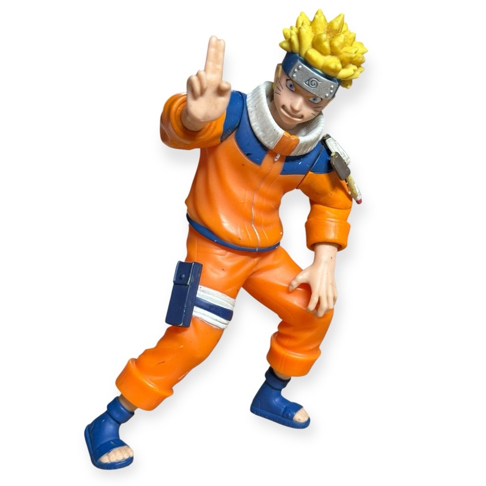 Mattel 2006 Shonen Jump's Naruto Uzumaki With Dragon Flame Action Figure Loose